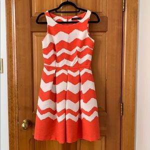 COPY - The limited size 2 orange chevron dress